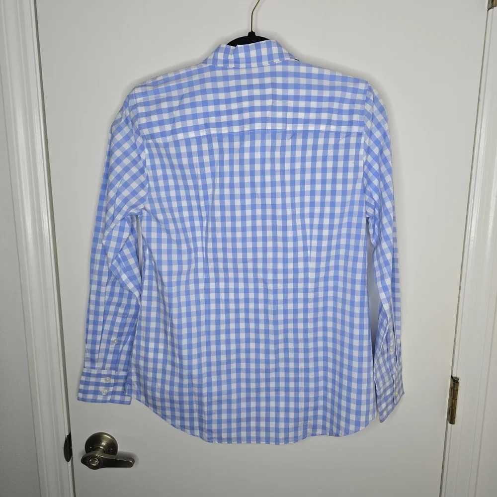 J. Crew Blue/White Gingham Women's Buttondown Shirt Size Small NWT